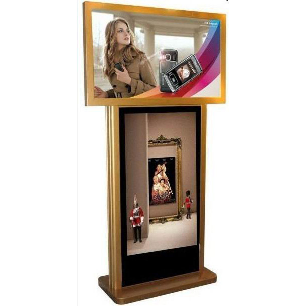 32寸双正屏落地式广告机